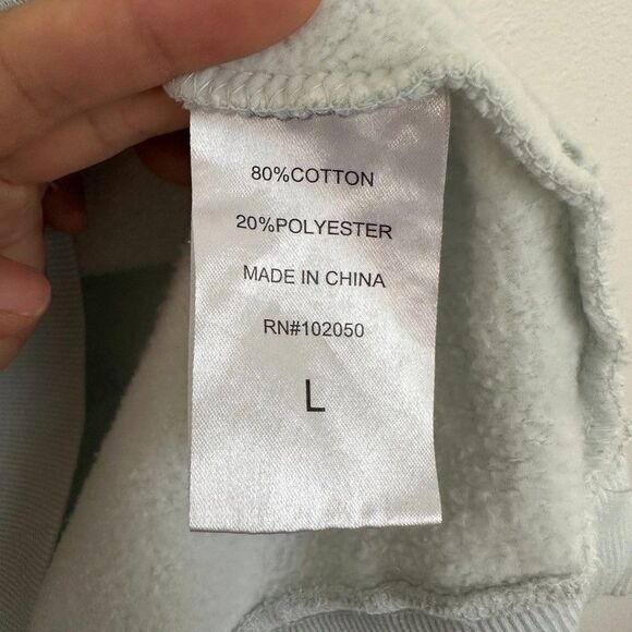 Taylor Swift Midnights Hoodie Album Promo 2022 Light Blue Size Large Eras Tour - Picture 6 of 11